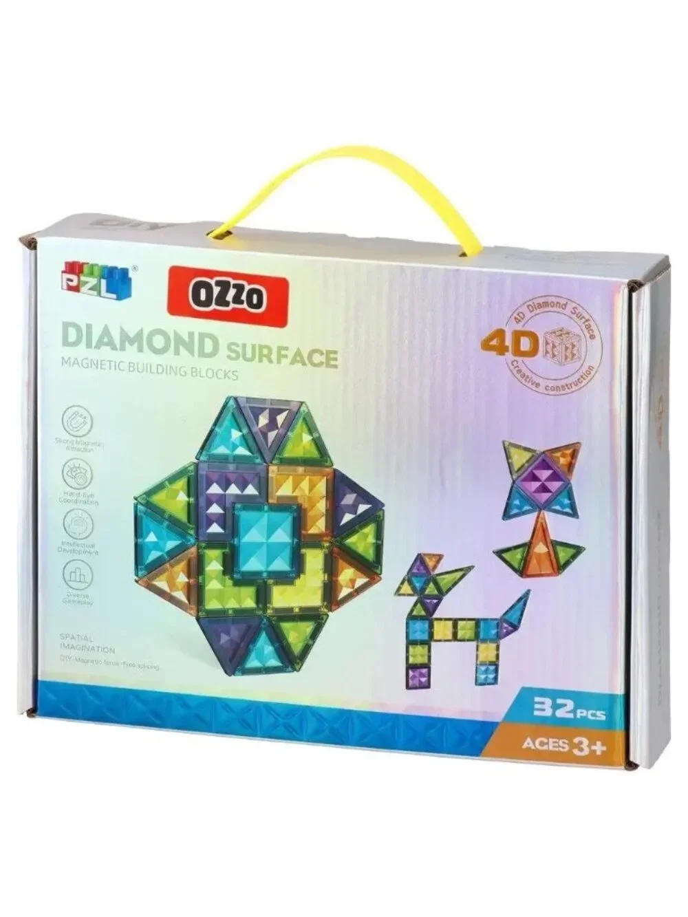 Diamond Surface Magnetic Cubes 32 Pieces New Sealed